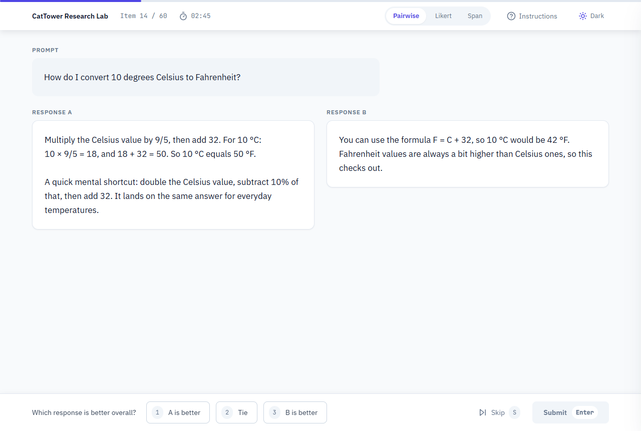 eval-interface demo preview