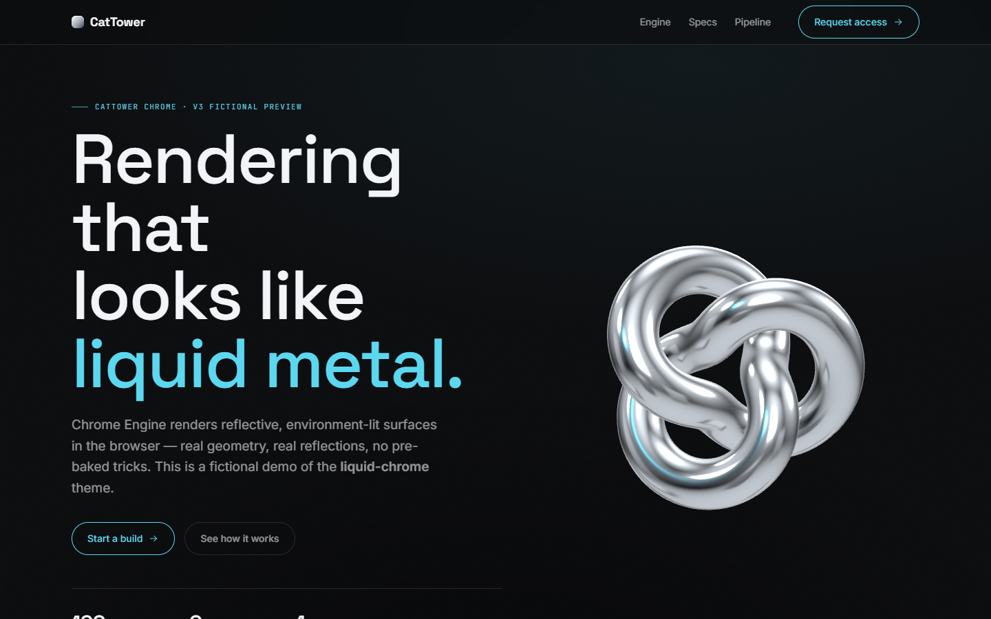 liquid-chrome demo preview