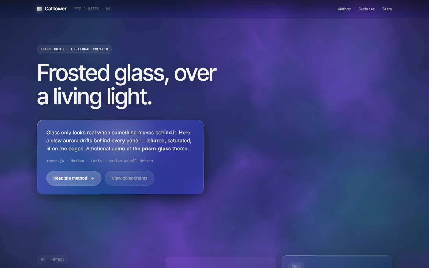 prism-glass demo preview
