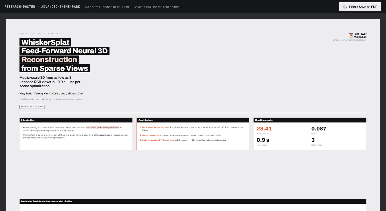 research-poster demo preview
