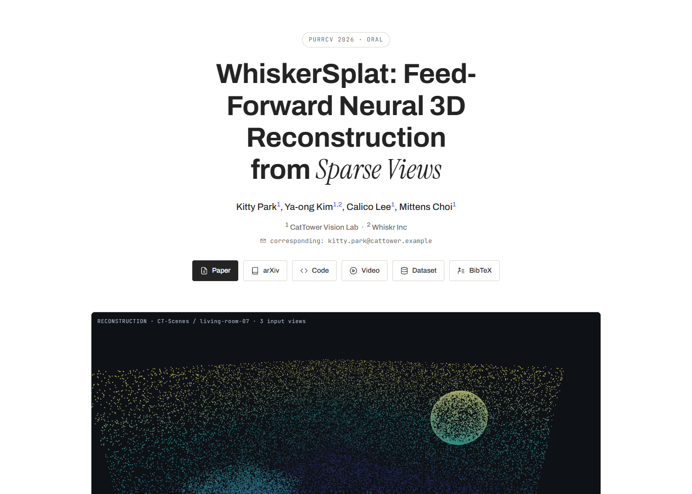 research-project-page demo preview